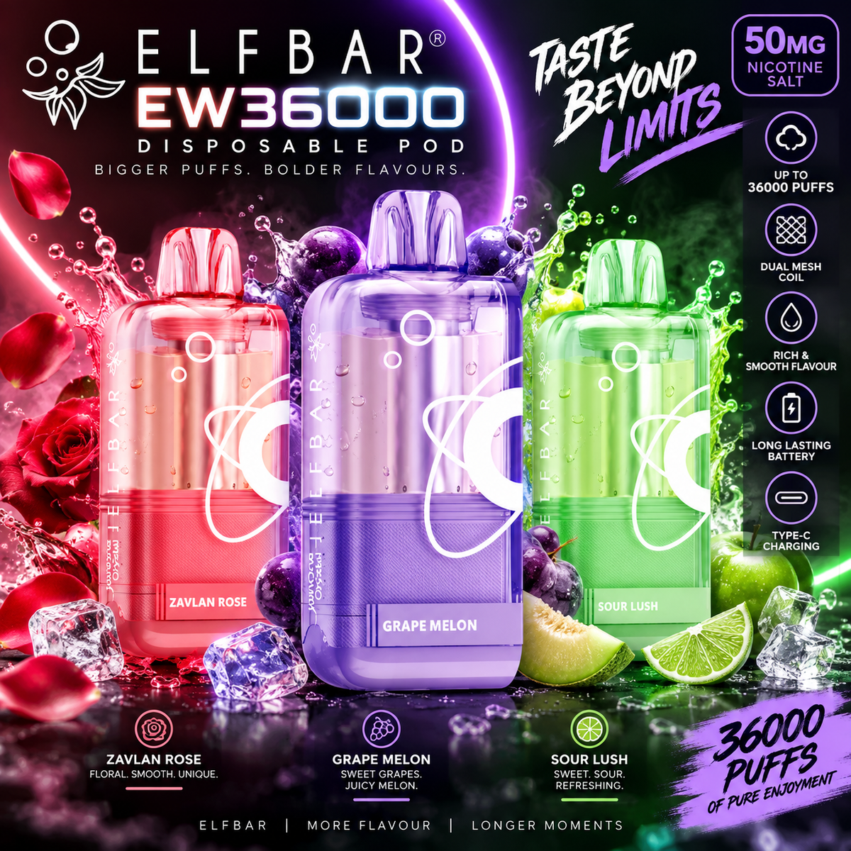 ELFBAR EW36000 Disposable Pod 50mg