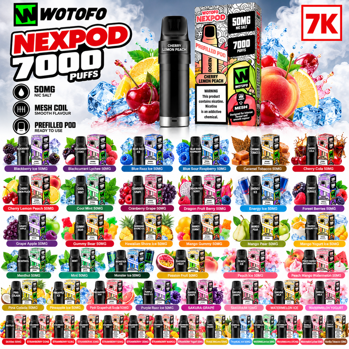 Wotofo Nexpod 7K Pod 50MG