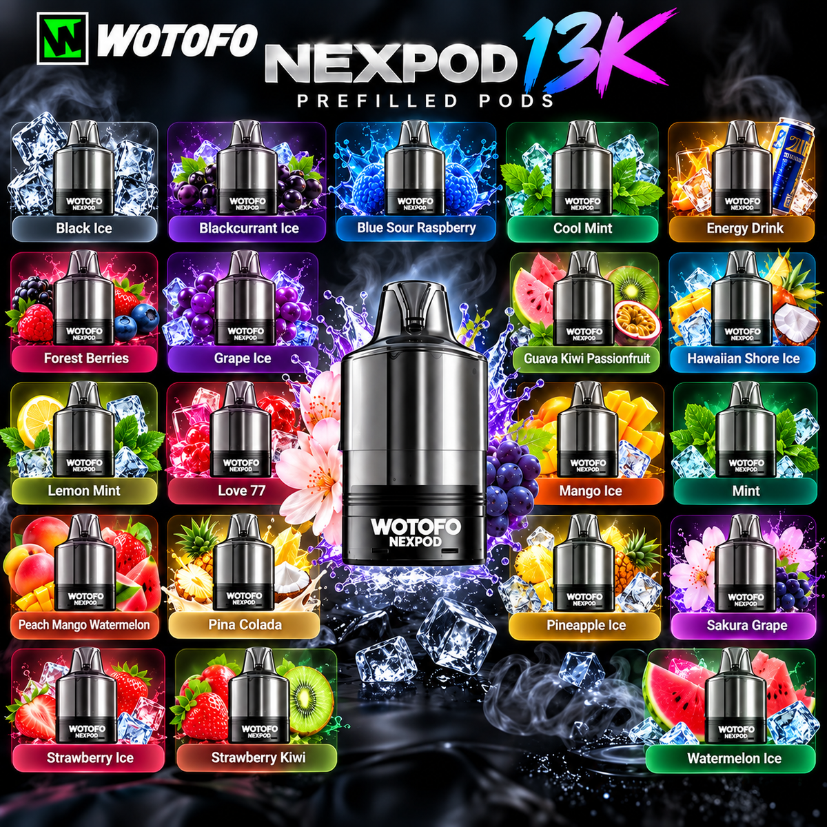 Wotofo Nexpod 13K Prefilled 20MG Pods