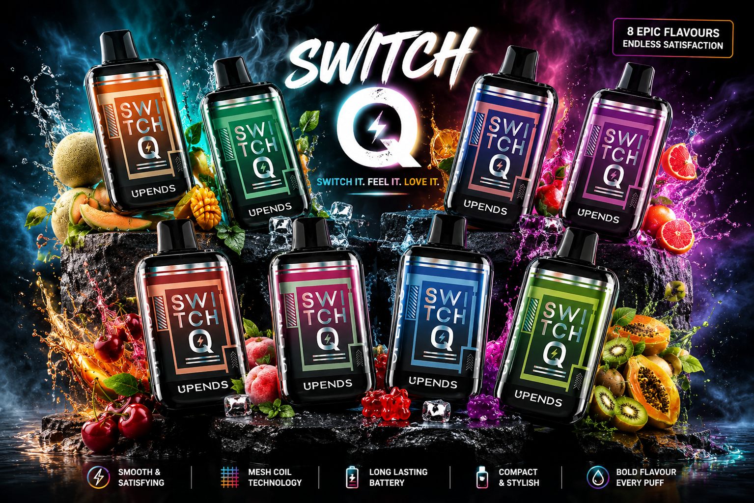 Upends Switch Q 15,000 Puff Disposable Vape